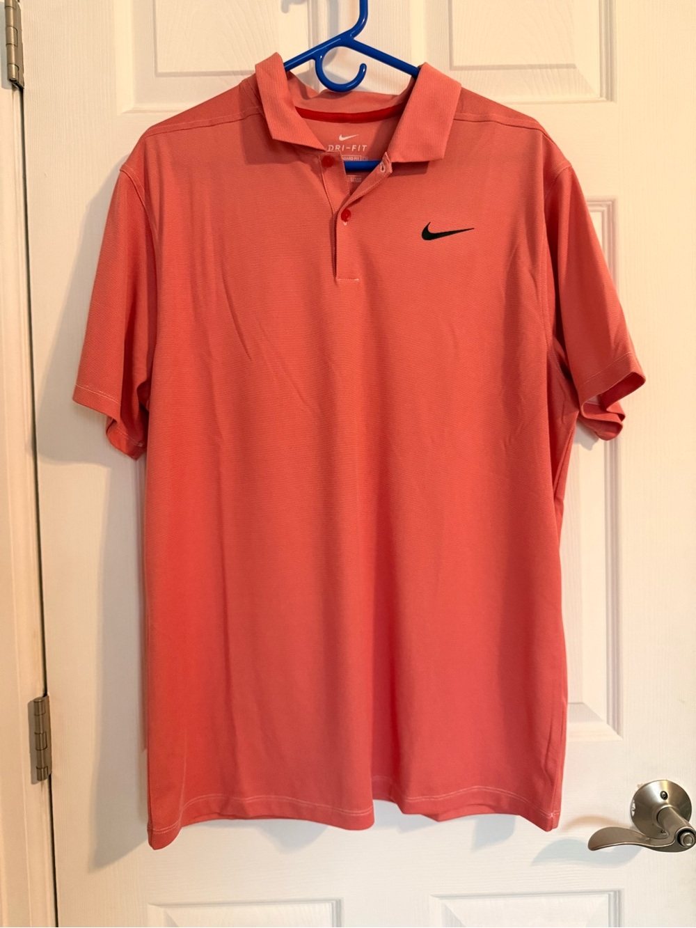 Nike Golf Dri-FIT Men’s Polo Shirt Coral Pink Large Standard Fit